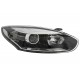 Renault Megane 2014-2016 Black Inner Halogen Head Lamp Unit Driver Side